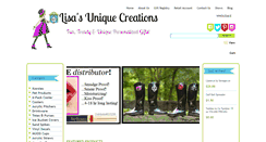 Desktop Screenshot of lisasuniquecreations.com