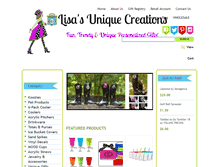 Tablet Screenshot of lisasuniquecreations.com